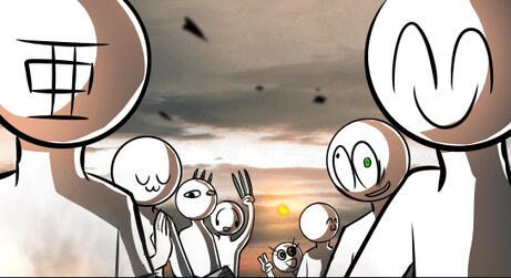 Sigkin's fellows joining the battle.